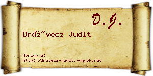 Drávecz Judit névjegykártya